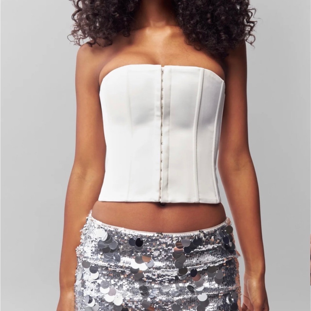 Danielle Guizio Satin Corset